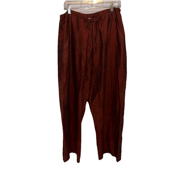 Vintage Bloomingdales Sz 22W Rust and Black 100% 2 Piece Silk Officewear - Picture 11 of 15